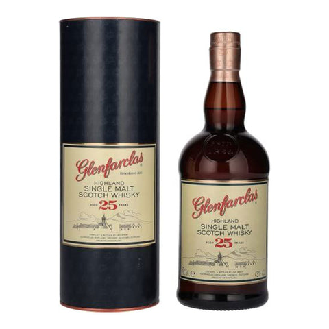 Glenfarclas 25 Year Old Single Malt Scotch Whisky in Gift Tin, 70cl