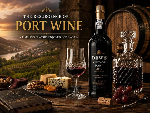 Port wine UK featuring premium Ruby and Tawny Port bottles