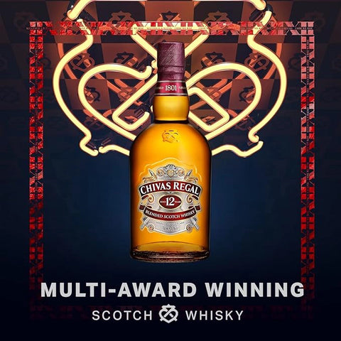 Chivas Regal 12 Year Old Blended Scotch Whisky 4.5L with Box and Stand