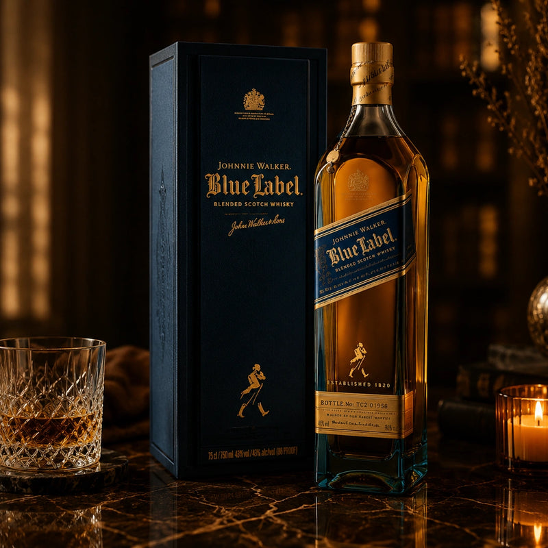 Johnnie Walker Blue Label Scotch Whisky in Gift Box