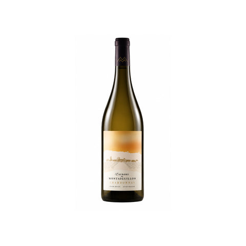 L'Aurore de Montaiguillon Chardonnay wine 2025 bottle, premium French Chardonnay wine in 750ml packaging.