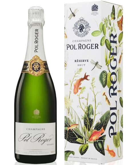 Pol Roger Réserve Brut Limited Edition Champagne in Gift Box, 75cl